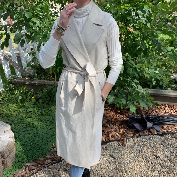 Massimo Dutti Linen Waistcoat - Picture 6 of 7